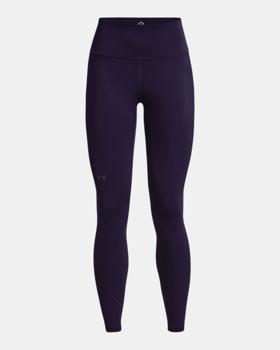 Damen UA RUSH™ Leggings mit No-Slip-Bund, volle Länge, Purple, pdpMainDesktop image number 6